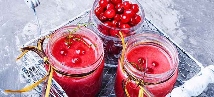 zumo de arandano rojo