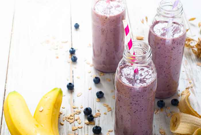 receta de batido de arandanos