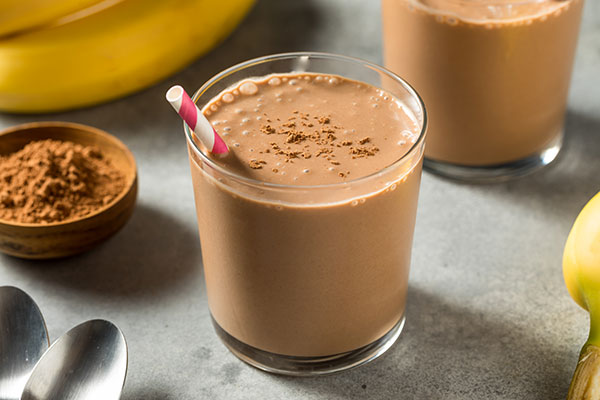 receta de batido de chocolate saludable