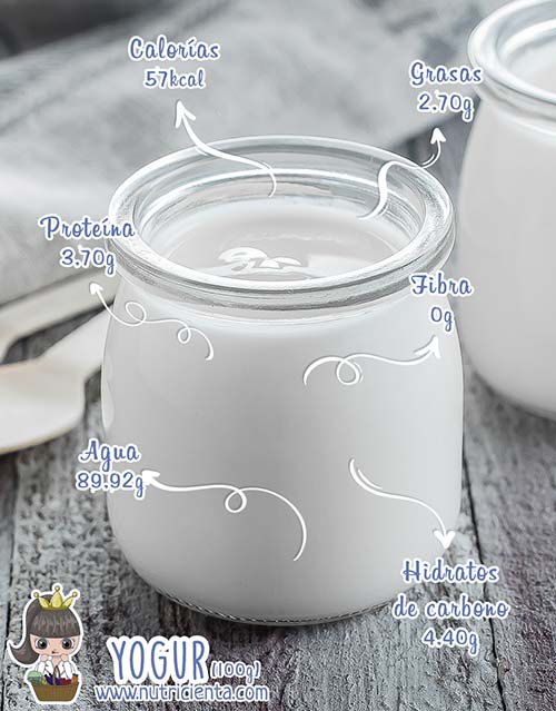 propiedades e informacion nutricional del yogur por nutricienta