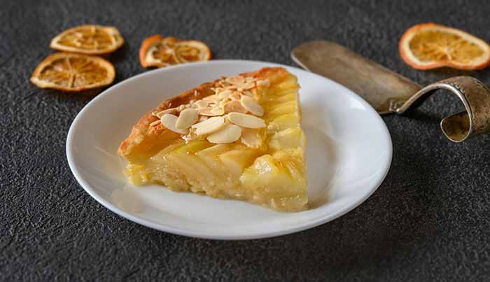 receta de tarta de pera por nutricienta