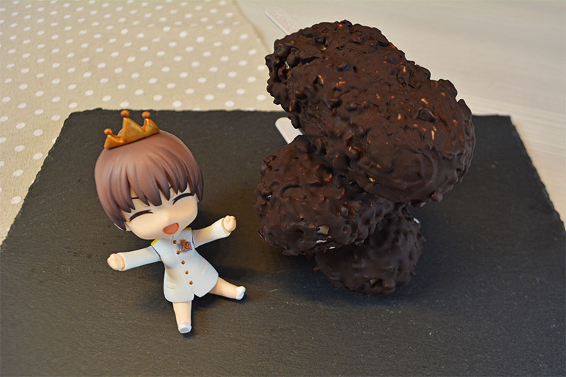 Helado saludable almendrado de chocolate y pl?tano