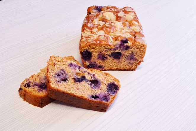 receta de bizcocho de avena y arandanos