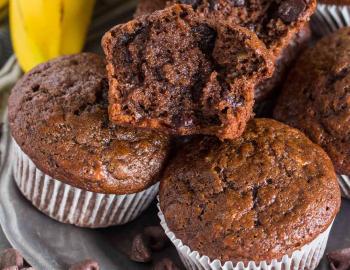 muffin nutritivo de platano y cacao (por Kusi)