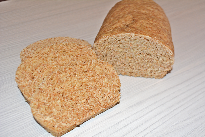 Pan de molde integral al microondas