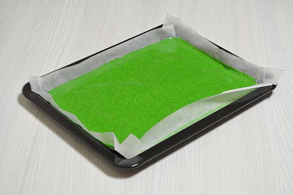 bandeja de horno forrada con papel de hornear