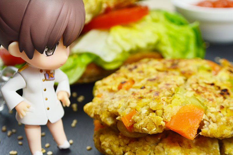 hamburgresas veganas de tofu y verduras por nutricienta