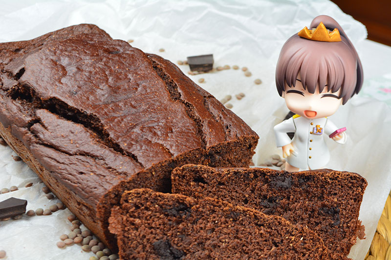 Delicioso y nutritivo bizcocho de chocolate con lentejas por nutricienta