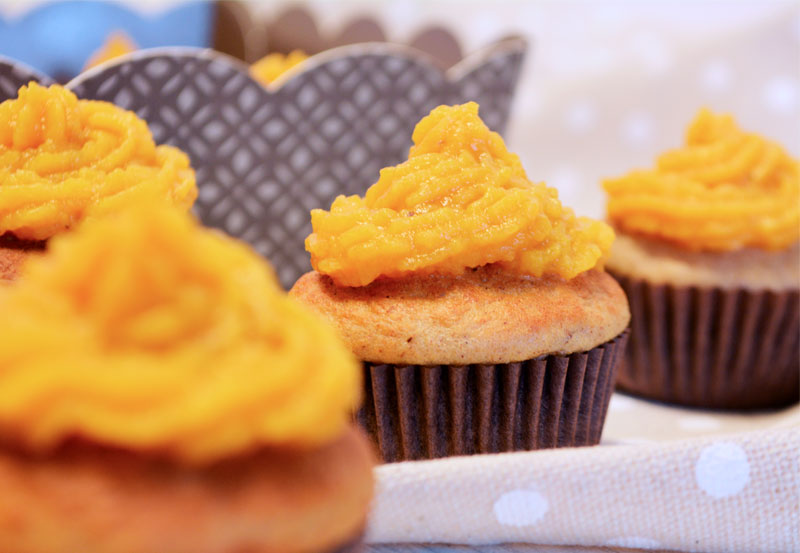 receta de cupcakes de calabaza