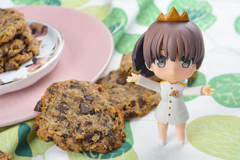 galletas de coco y chocolate sin harina, sin huevos, sin azucar, sin leche 2