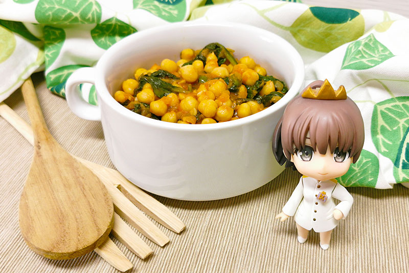 receta de garbanzos con espinacas y tomate