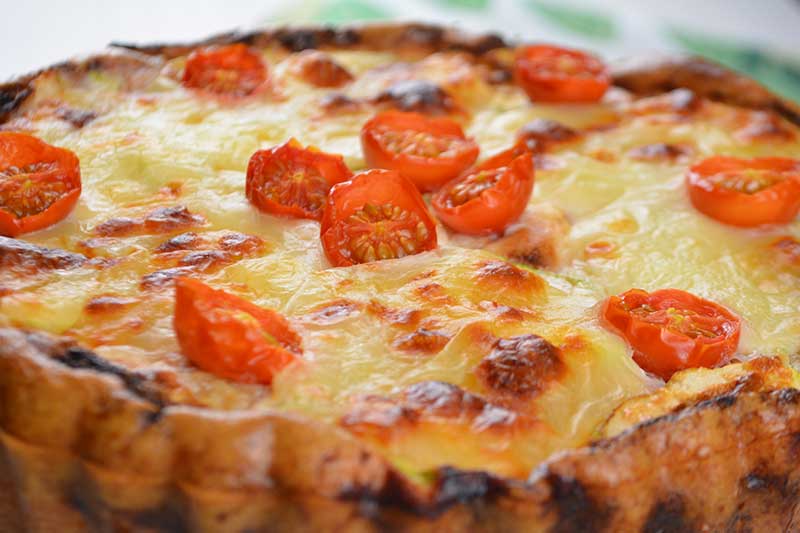 quiche de calabac?n, queso parmesano y mozzarella por nutricienta