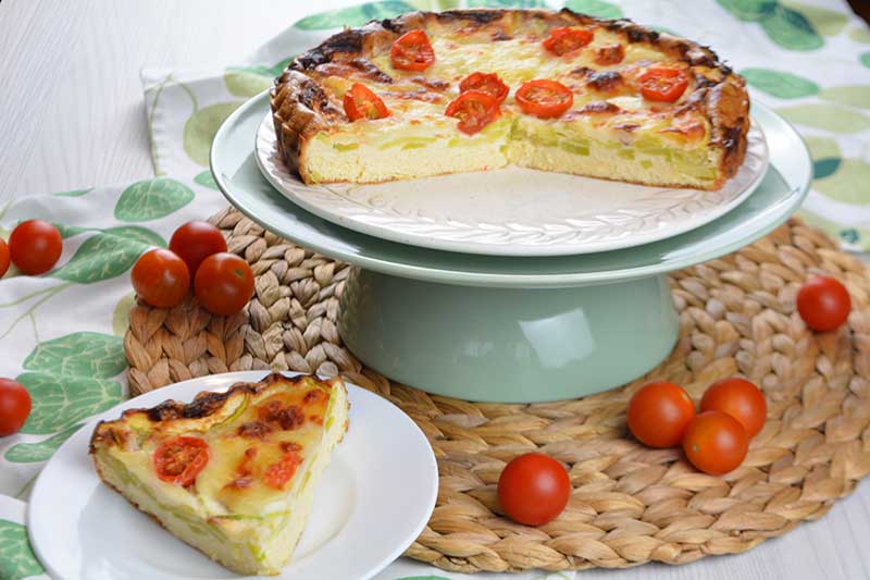 quiche de calabac?n, queso parmesano y mozzarella por nutricienta