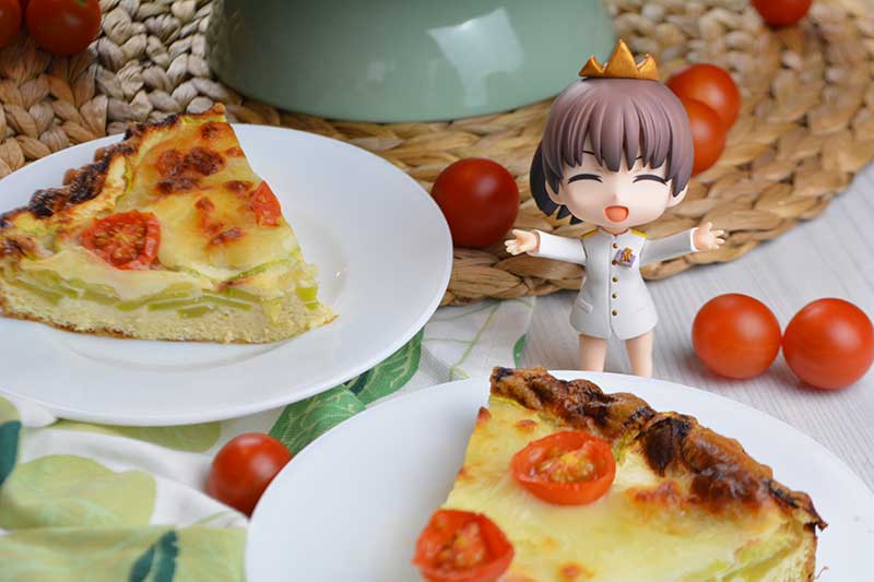 quiche de calabac?n, queso parmesano y mozzarella por nutricienta