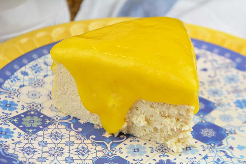 receta de cheesecake de queso y mango sin azucar
